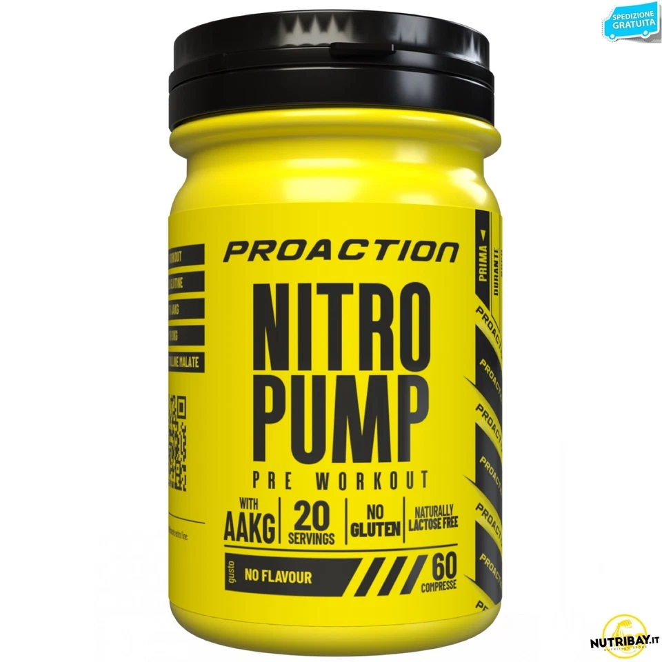 Proaction Fitness Nitro Pump Pre Workout - 60 cpr Pump pre allenamento