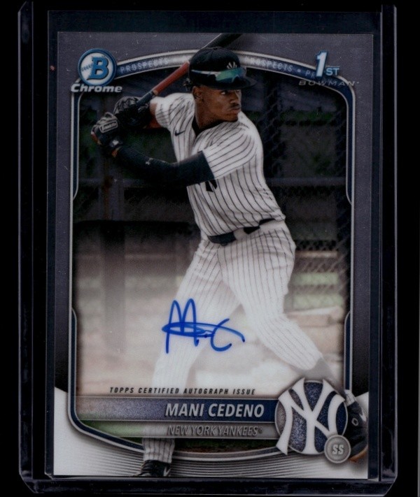2025 Bowman Chrome Baseball Mani Cedeno #CPA-MCE 1st Auto
