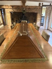 Oak Canopy Snooker Table  Light