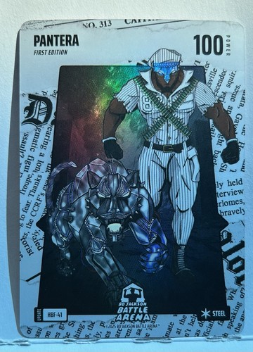 PANTERA Bo Jackson Battle Arena Update Headliners Steel Foil #HBF-41
