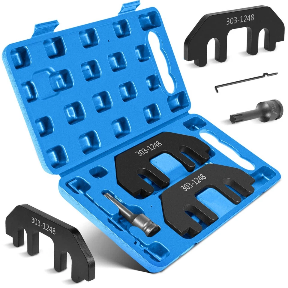 Herramienta de sujeción del árbol de levas para Ford 3,5 L 3,7 L 4 V6 V alineación de distribución 303-1248 303-1530 Foto 3 de 4
