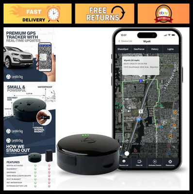 GPS Tracker - Waterproof, Magnetic, Long Battery Life, Global Tracking, USA Made