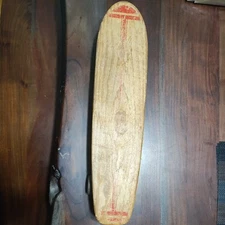 Continental Surf Skater Del Mar Original Vintage Skateboard Wooden Board Deck 60