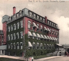 South Norwalk CT Connecticut R G Corset Factory Postcard