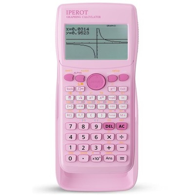 Scientific Calculators With Graphing Calculator, IPEROT Pink Scientific Calculators 10 Modes 4 Graphing Functions Desktop Math Calculator Ideal For School Supplies Students College Teachers - View #3
