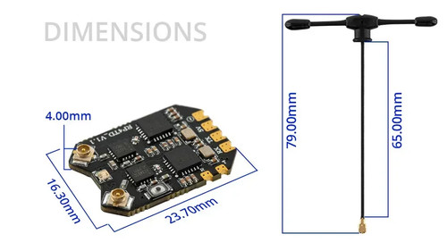 RadioMaster RP4TD ExpressLRS ELRS 2.4GHz Diversity Receiver Built WIFI Dual TCXO - Picture 13 of 18
