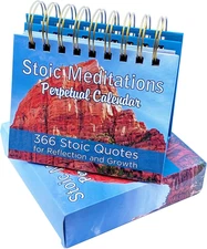 2025-2026 Stoic Meditations Daily Flip Calendar | 366 Inspirational Quotes