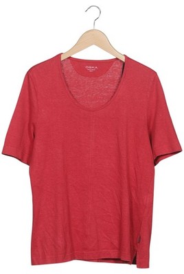 Oska T-Shirt Damen Shirt Kurzärmliges Oberteil Gr. EU 44 Baumwolle Rot #q0z5mfd
