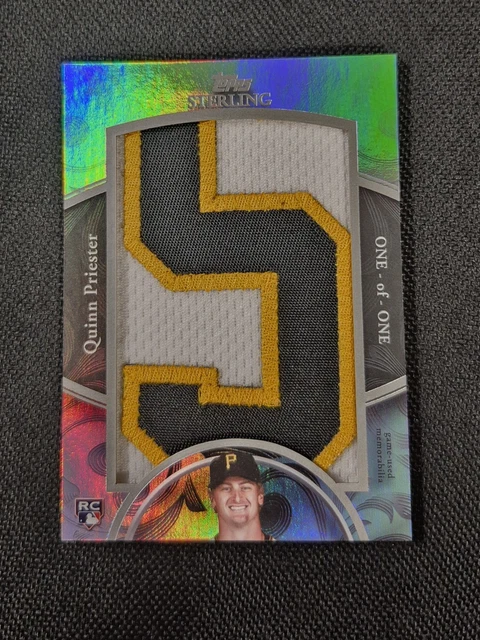 Quinn Priester 2024 Topps Sterling 1/1 Game Used Rookie Jersey Letter Patch