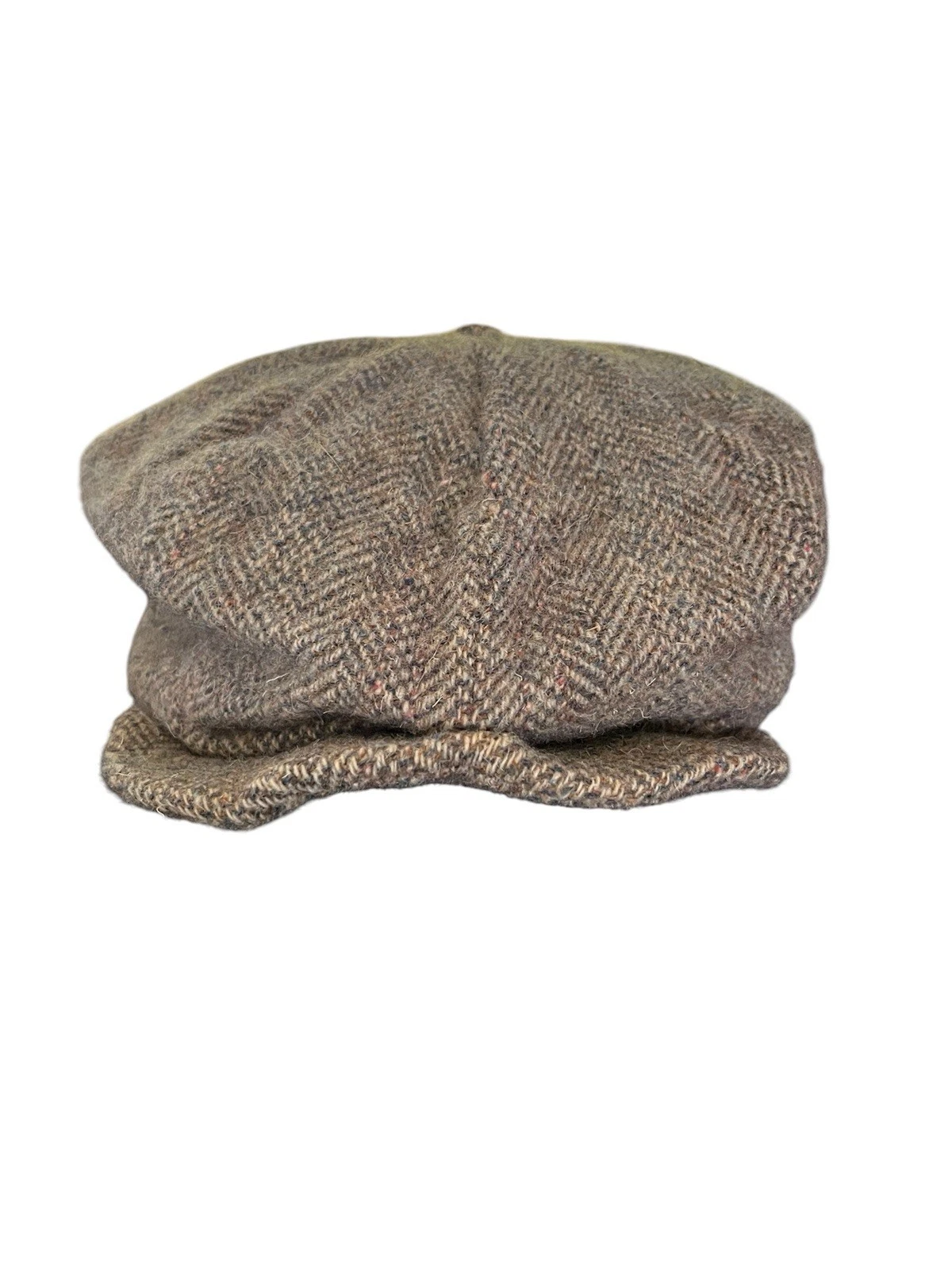Pendleton Newsboy Cap Hat Sz XLarge 100% Pure Virgin Wool Cabbie Herringbone