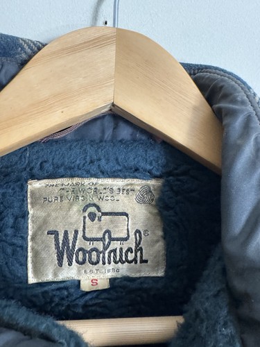 Vintage Woolrich Fleece Lined Wool Plaid Flannel Shirt Jacket Size S Made In USA - Picture 7 of 11