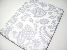 Williams Sonoma Sparkling Silver Pine Cone Table Cloth TableCloth 70" X 108"