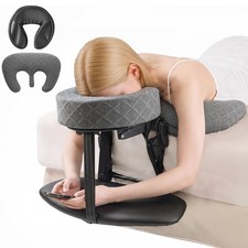 Massage Headrest for Bed, Bed Massage Head Holder Face Cradle with Pillow