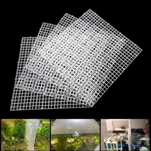 4 PCS Aquarium Fish Tank Divider Filter Grid Isolation Board Blanc 11.8 1 cm