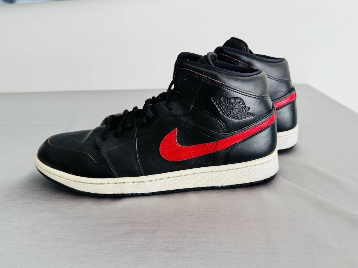 Jordan 1 Retro Mid Black Team Red for Sale | Authenticity
