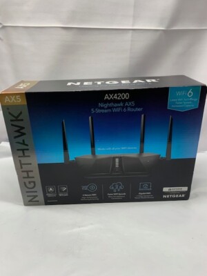 NETGEAR Nighthawk AX4200 Wi-Fi6 Router 4.2Gbps Model RAX42 Black  5-Stream*New