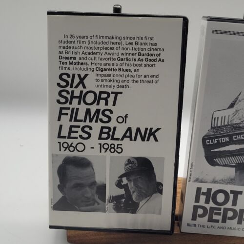 Les Blank VHS Lot Six Short Films Hot Pepper A Well Spent Life VCR Tape Rare! - Picture 2 of 14