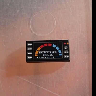 Lego 2x Tile decorated 1x2 Detektor Knopf Meter DETECTING RELIC 3069bpb0414