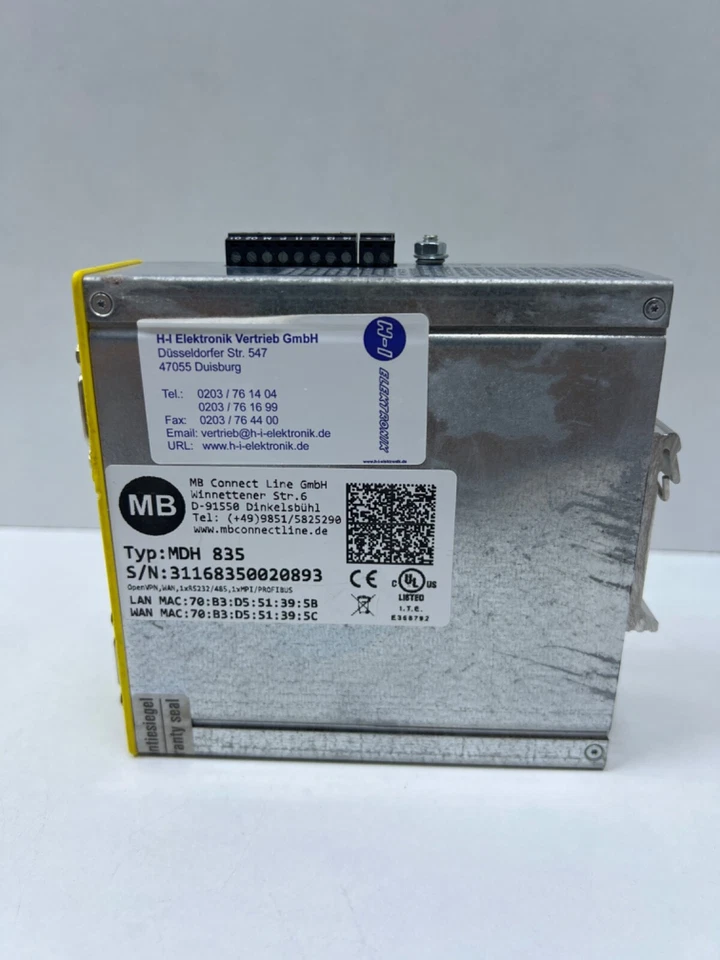MB Connect Industrie-Router MDH 835 | 1x WAN Schnittstelle, 4x LAN Schnittstelle - Bild 3 von 4