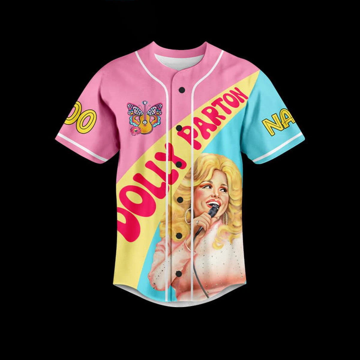 Dolly Parton What Would Dolly Do Sweet Candy Personalized Baseball Jersey