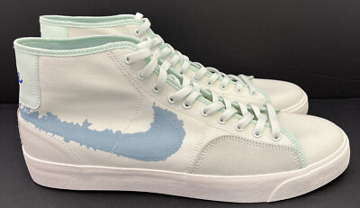 Nike SB Blazer Court Mid PRM Green/Blue Canvas Sneaker DM8553-300