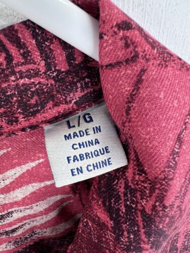 Tommy Bahama Hawaiian USC Trojans SC Button Up Camp 100% Silk Shirt Men Sz Large - Picture 6 of 11