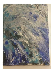 original hand-painted acrylic painting on canvas.    Title:  “Crash Into Me...”