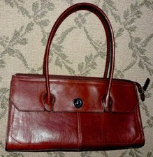 New Wilson’s Cognacleather Satchel Shoulder Straps Magnetic Flat Flap 14x8x4 Usa
