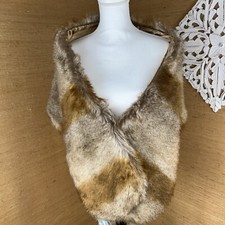 Womens Faux Fur Shawl Wrap Stole Shrug w/ Brooch Wedding Prom Formal Winter NEW
