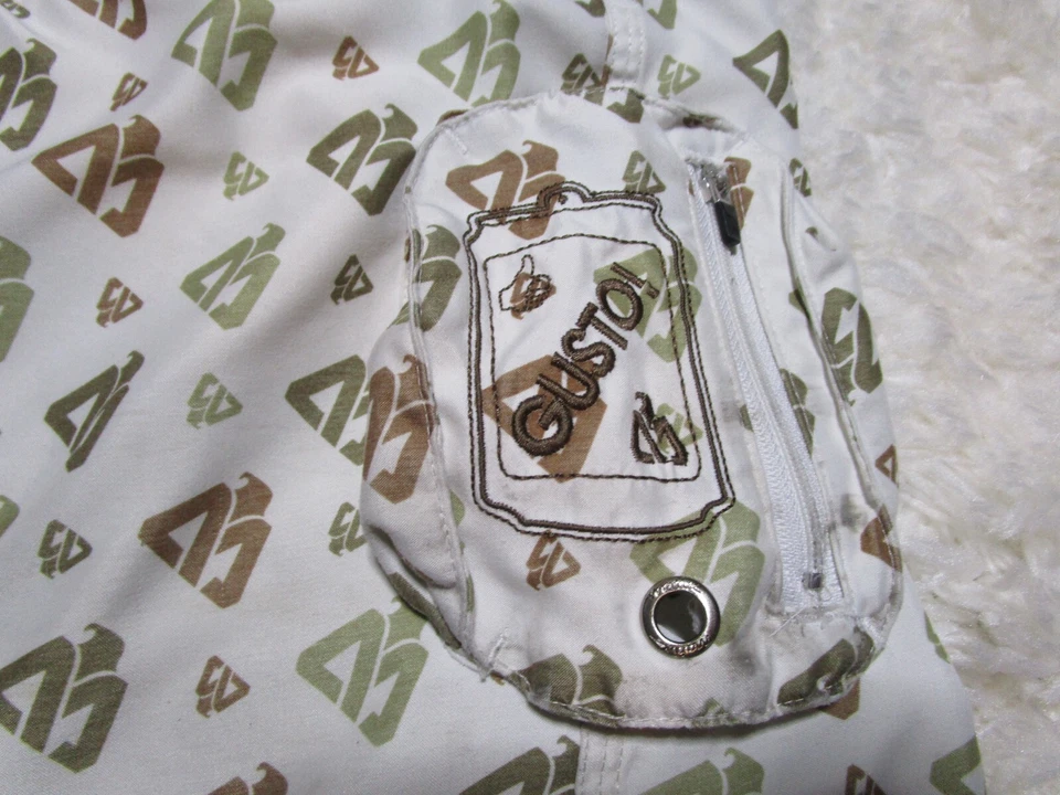 Matix Swim Trunks Mens 36 White Logo Beach Surf Skate - Image 4 of 4