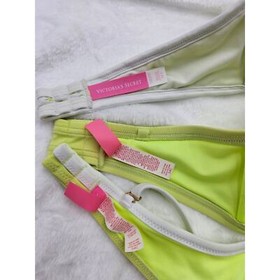Victoria's Secret Women's Size 34C/D XS/S Neon Yellow 5 Piece Mix & Match Bikini