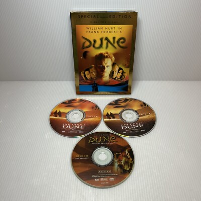 Dune - Special Edition Directors Cut (3-DVD Set, 2000) William Hurt, F Herbert
