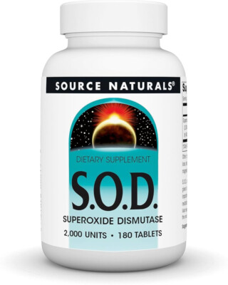 Source Naturals S.O.D. 2,000 UNITS 180 Tabs