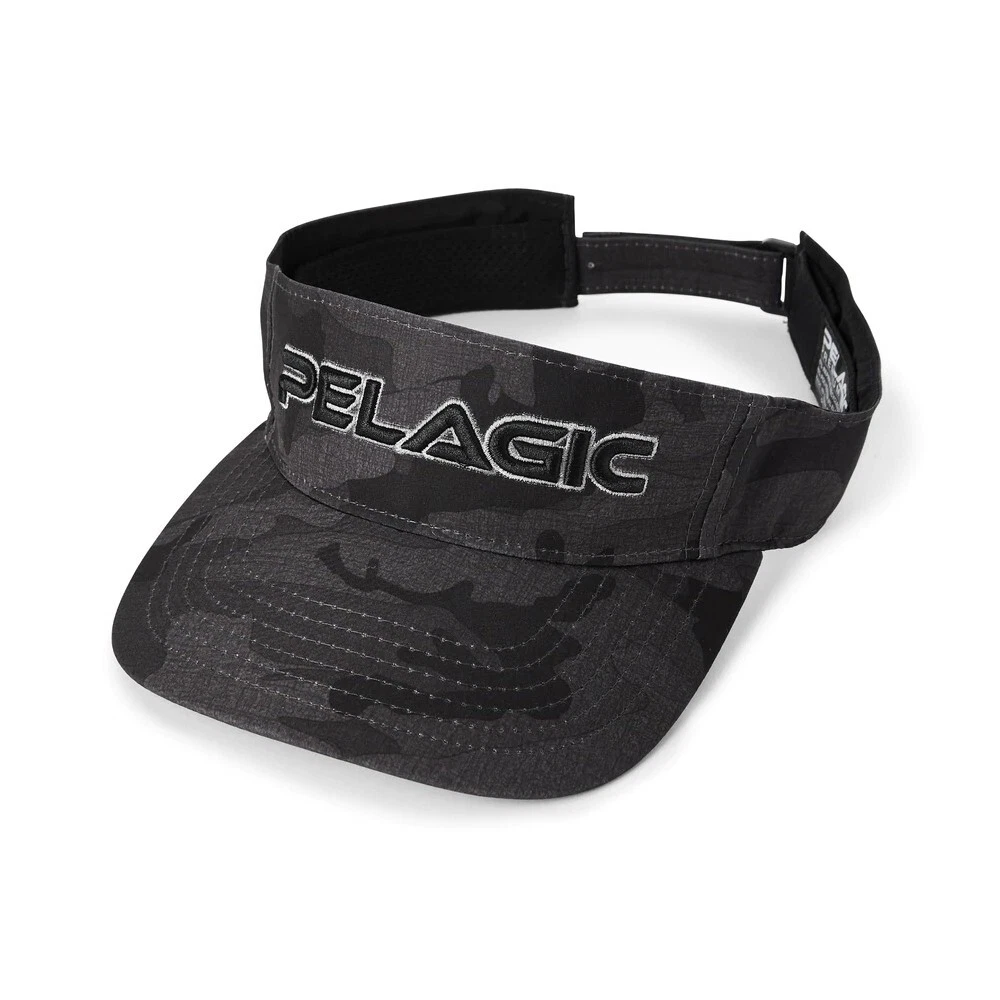 Pelagic Performance Fishing Visor Hat - Dorado Camo Black Color - NEW!