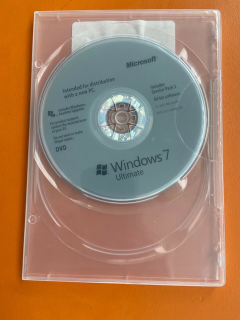 microsoft windows 7 ultimate 64 bit upgrade student media dvd and key for sale online ebay ebay
