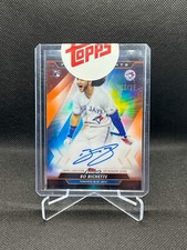 2020 Topps Finest Bo Bichette Finest Moments Auto Orange Refractor 25/25 Rookie