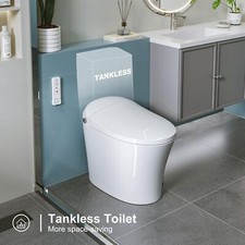 HOROW T16 Smart Bidet Toilet w/Heated Warm Water Pre-Wet Dual Flush Foot sensor