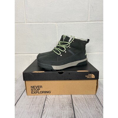 The North Face Sierra Mid Lace WP Boots Waterproof Winter Asphalt Grey 8.5