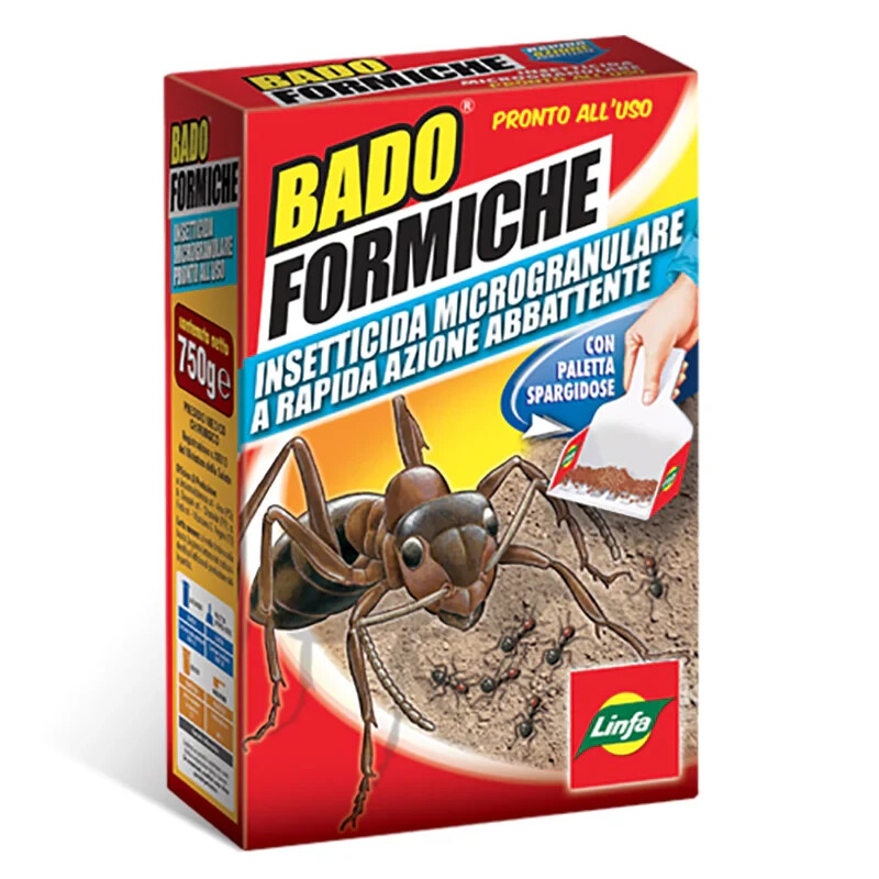 Bado formiche insetticida microgranulare rapida azione abbattente 750 gr. -Linfa