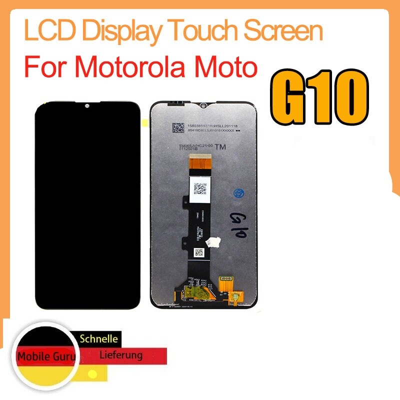 Display Digitizer Ersatz Für Motorola Moto G10 – 6,5 Zoll, Vollglas, Mit Werkzeugset