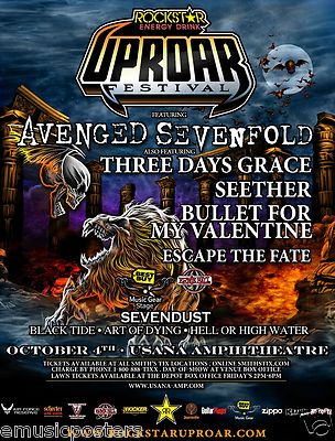 AVENGED SEVENFOLD /3 DAYS GRACE /SEETHER 2011 SALT LAKE CITY