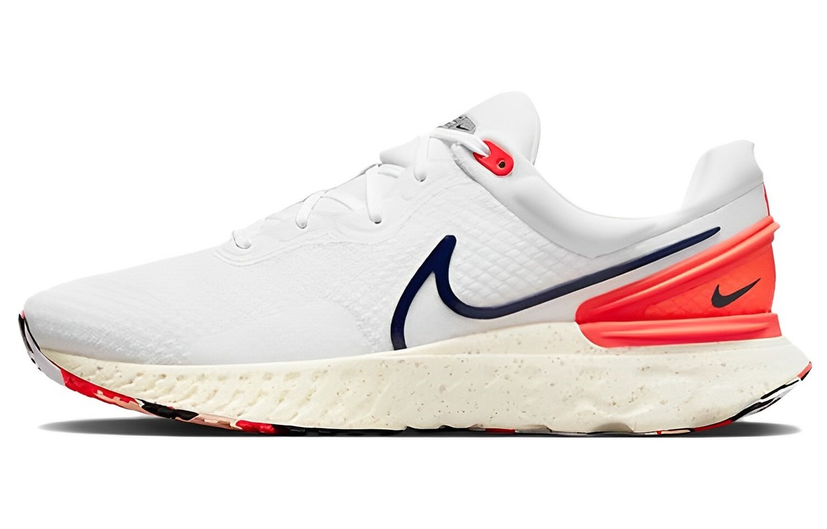 Nike React Miler 3 Low White Bright Crimson Obsidian - DD0490-103