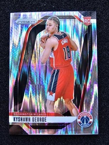 2024-25 PANINI PRIZM KYSHAWN GEORGE Skewed Rookie Parallel Wizards /249 #257 EX