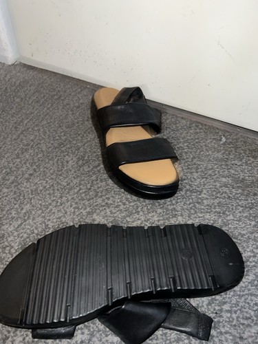 Dune London Sandals Size 5 UK 38 EU Black Platform Location Summer - Picture 5 of 10