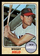 1968 Topps #289 Woodie Held - EX-EXMT *TedsCardShack*