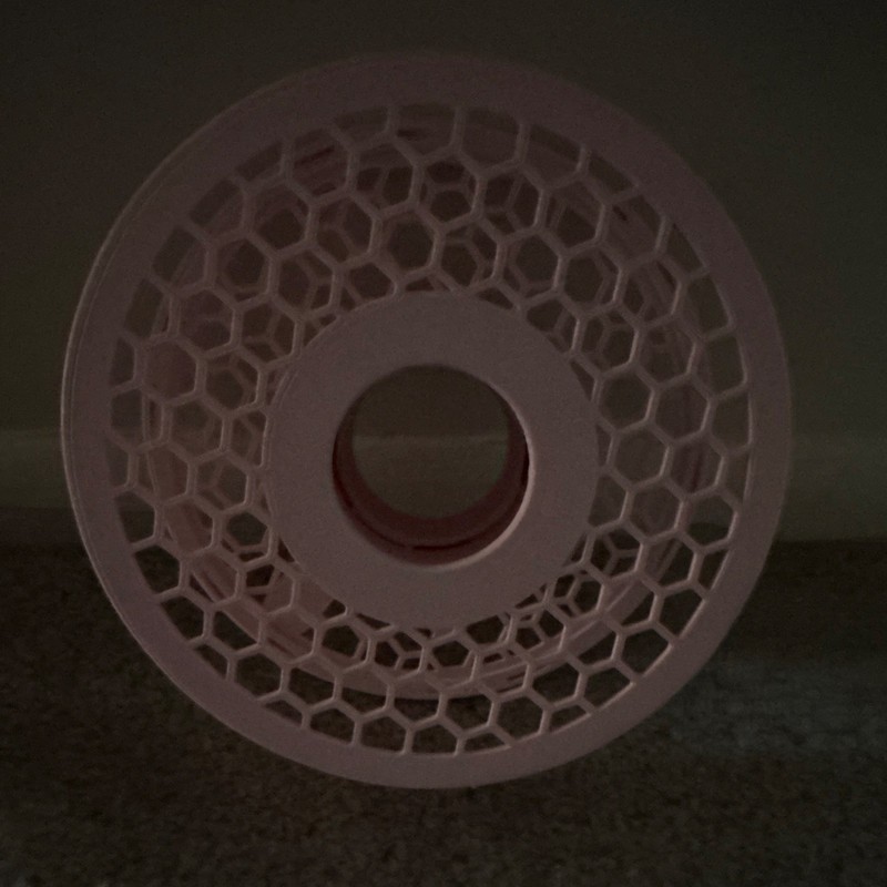 Pink Plastic Empty Filament Spool Holder / Reel for 1.75 mm Filament