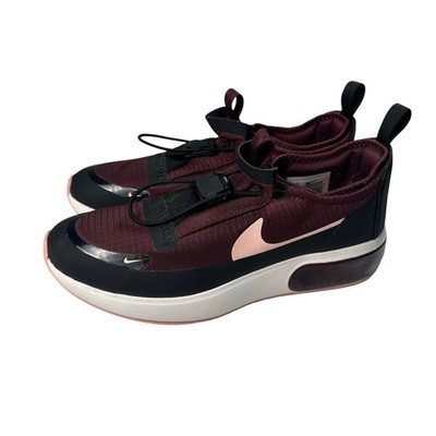 Nike Women's Air Max Dia Winter Running Shoes Night Maroon Coral Size 9 EUC