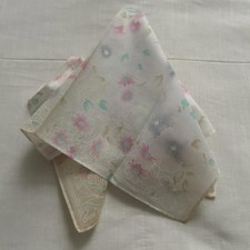 Cream floral print bandana 0302