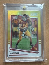 Panini Score Sam Darnold Gold Zone Rookie Card 43/50 Seattle Seahawks USC. rookie card picture