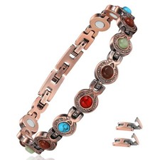 Copper Magnetic Bracelet for Women 3800 Gauss Magnets Pure Copper